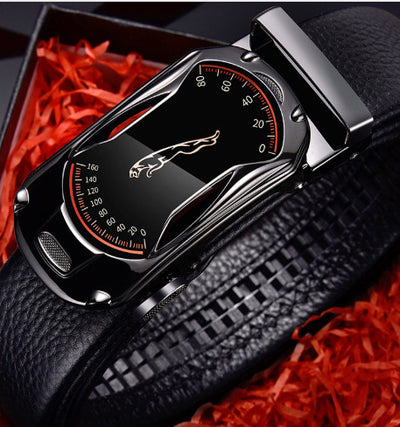 Men's leather belt