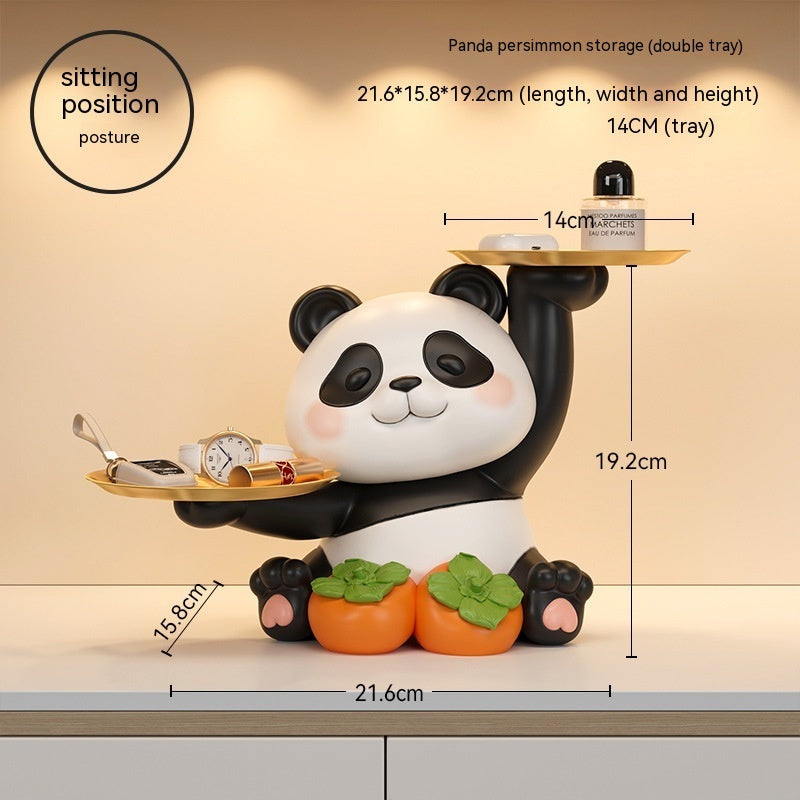 Panda Home Entrance Cabinet Key Storage Ornaments