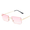 Rimless sunglasses women square