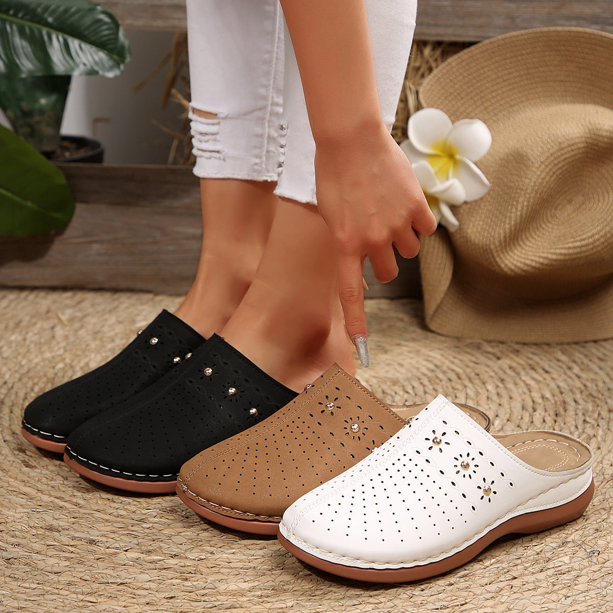 Women's Toe Covered Platform Slippers
