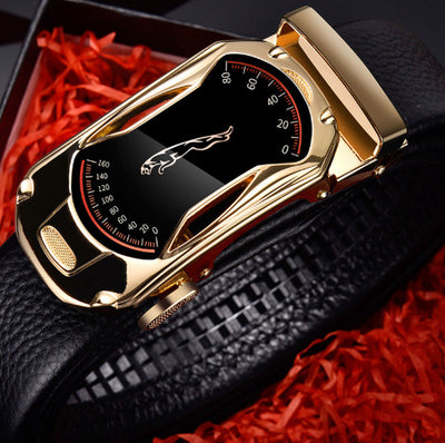 Men's leather belt