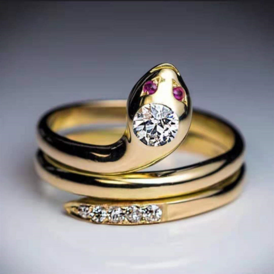Diamond Snake Ring
