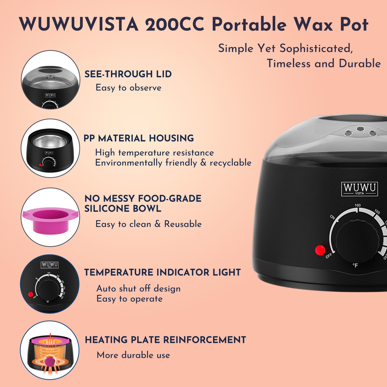 Waxing Kit 11 Items WUWUVISTA Hair Removal