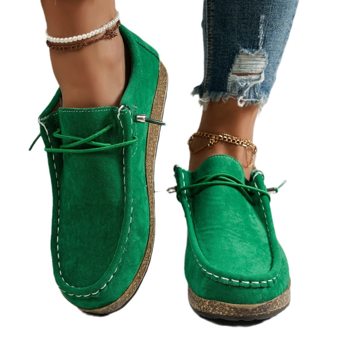 Women's Elastic Slip-on Casual Shoes