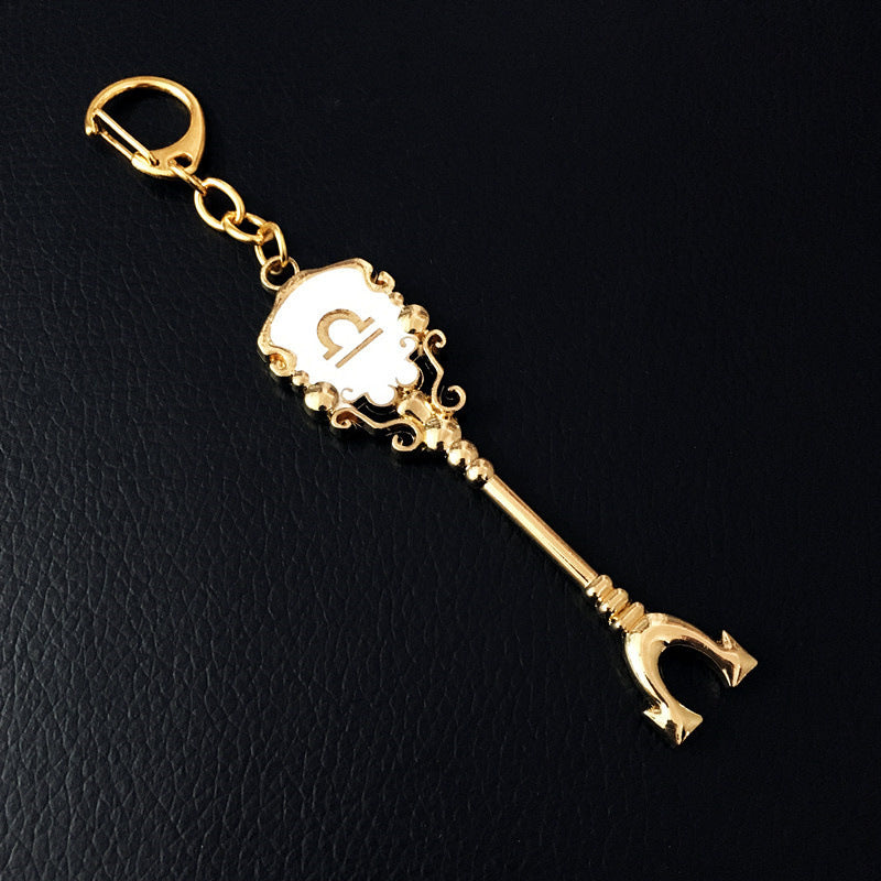 Creative Fashion Twelve Constellation Modeling Alloy Key Ring