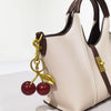 Cherry Crystal Stylish Keychain Creative Exquisite Car Key Ring