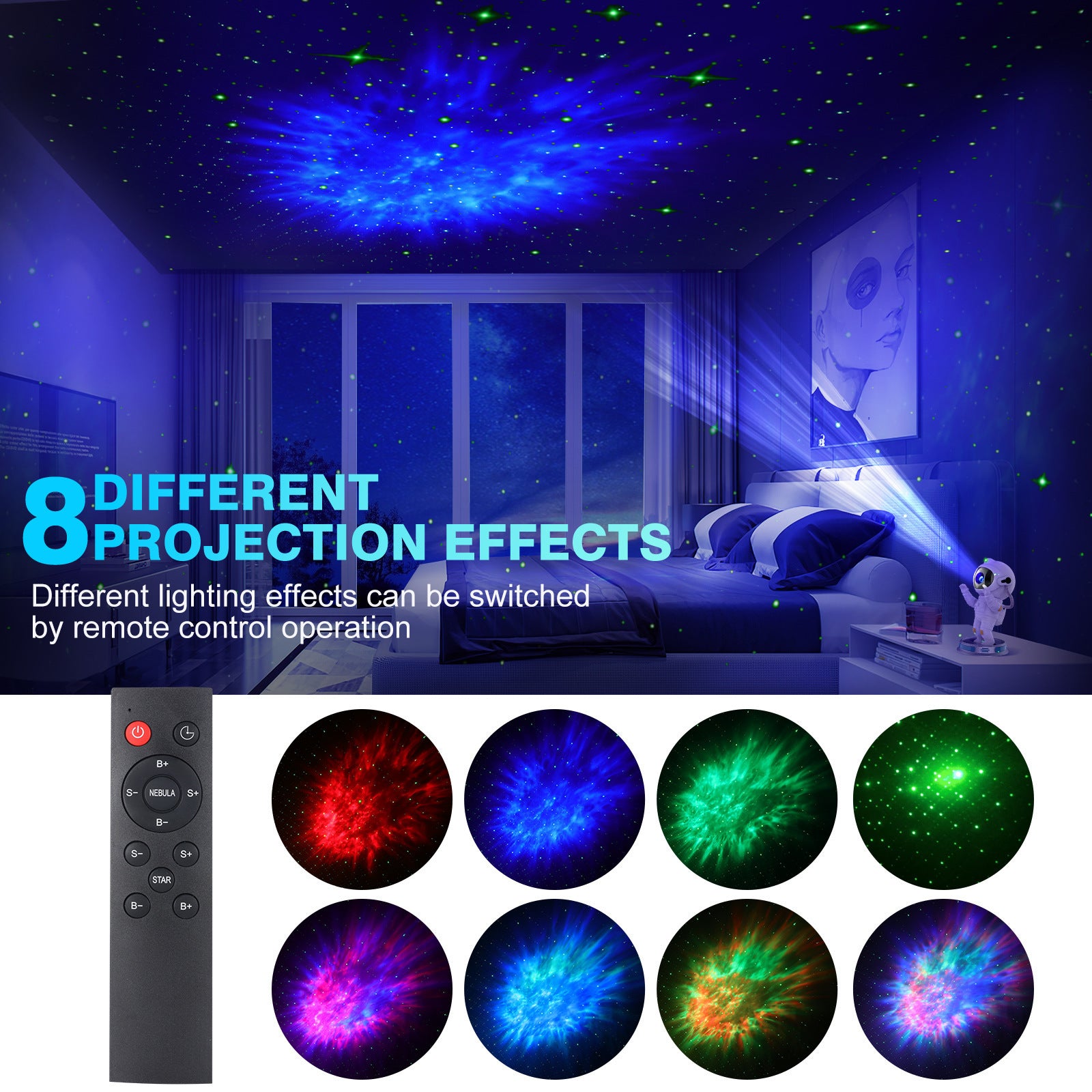 Exit Astronaut Starlight Projection Lamp Northern Lights