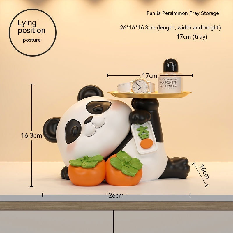 Panda Home Entrance Cabinet Key Storage Ornaments