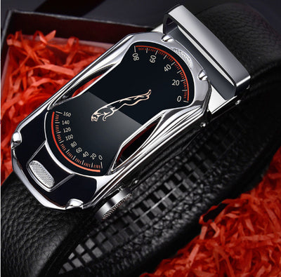 Men's leather belt