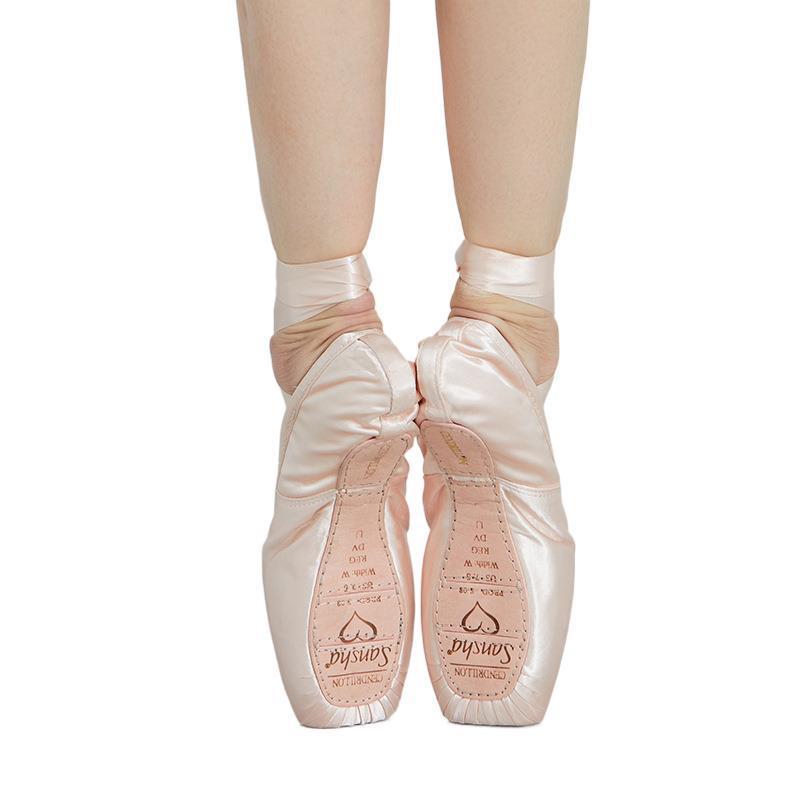 Lace-up Ballet Shoes Satin Leather