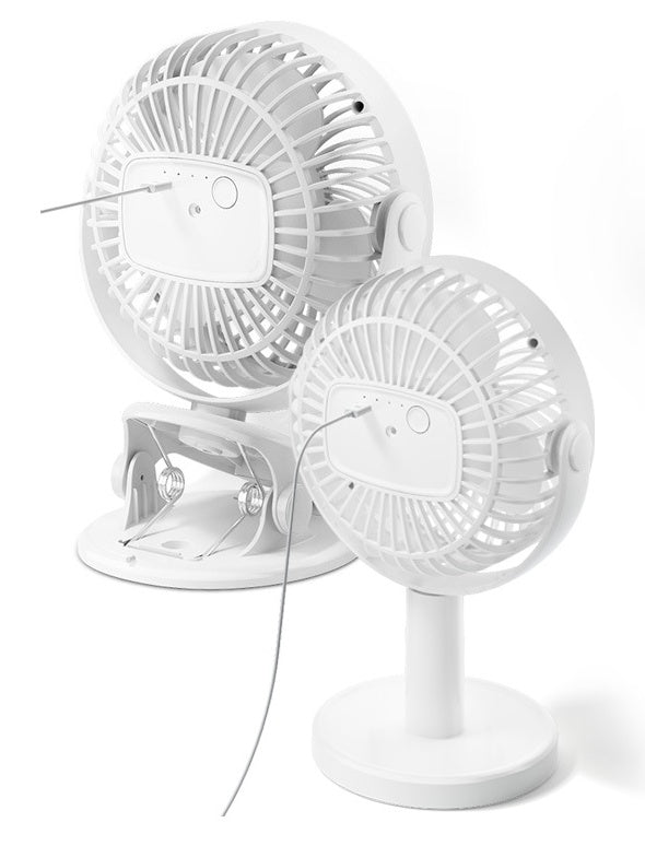 Portable Mini Desktop Fan Silent High Wind Power