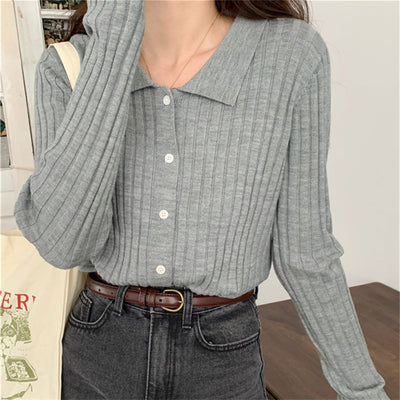 Retro Gentle Inner Wear Sweater Cardigan