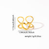 French Retro Titanium Steel Ring Golden