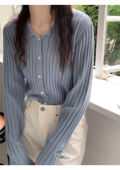 Retro Gentle Inner Wear Sweater Cardigan
