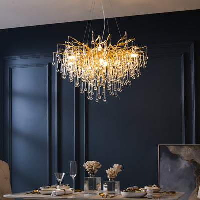 Luxury Chandelier Water Drop Crystal Lamp