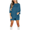 Summer Shorts Suit Fashion Loose Short-sleeved T-shirt And Slim Tight Pants Women's Clothing