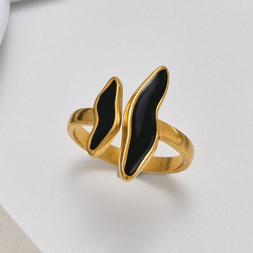 Korean Style Fashion Simple And Cool Style Stainless Steel Ring