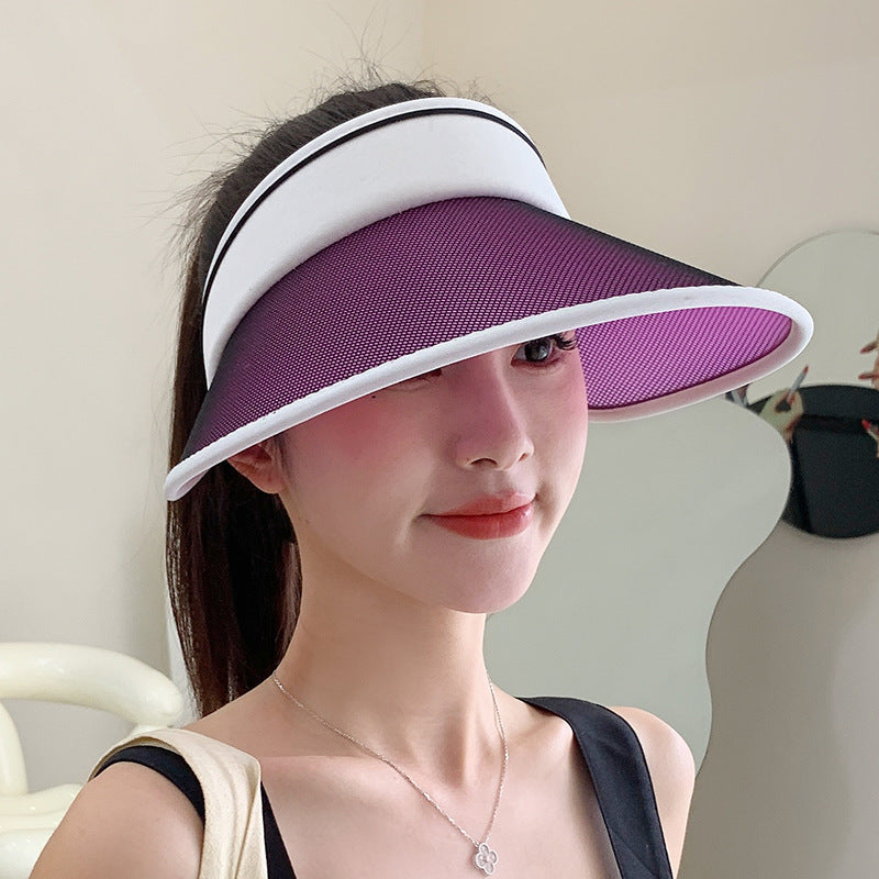 Brim Fan Sun Bonnet Woman Charging