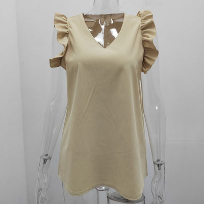 Ruffled Sleeve Top
