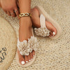 Square Heel Peep-toe Slippers