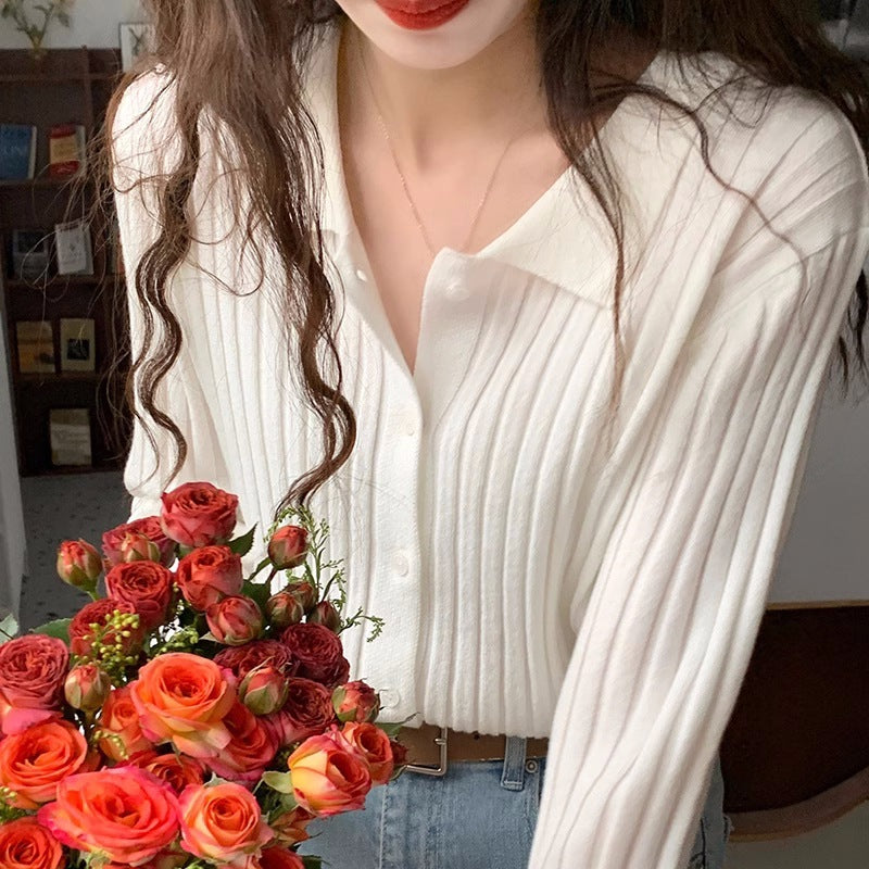 Retro Gentle Inner Wear Sweater Cardigan