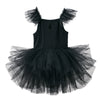 Girls' Dancing Leaf Clothing Mesh Gymnastics Clothes Children Sky Blue Practice Skirt