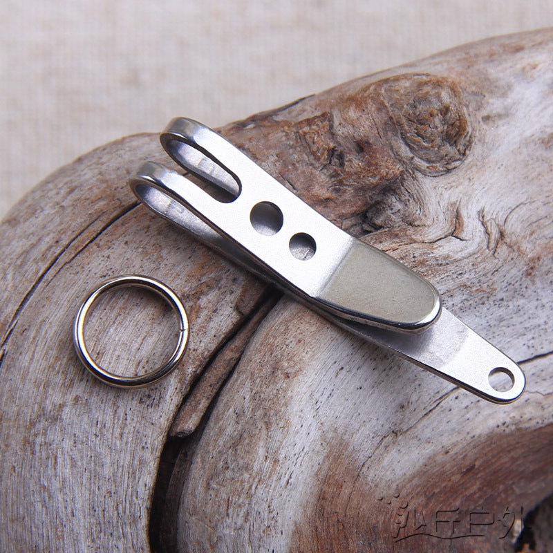 Pocket Steel Clip Tool Key Chain