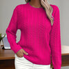 Womens Textured Long Sleeve Sweater