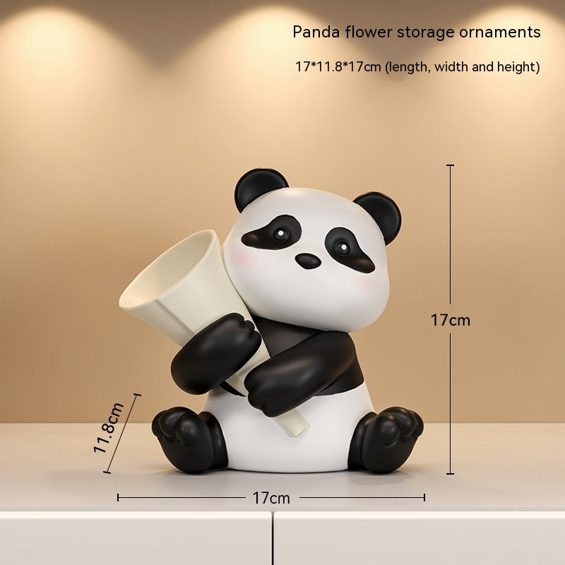 Panda Home Entrance Cabinet Key Storage Ornaments