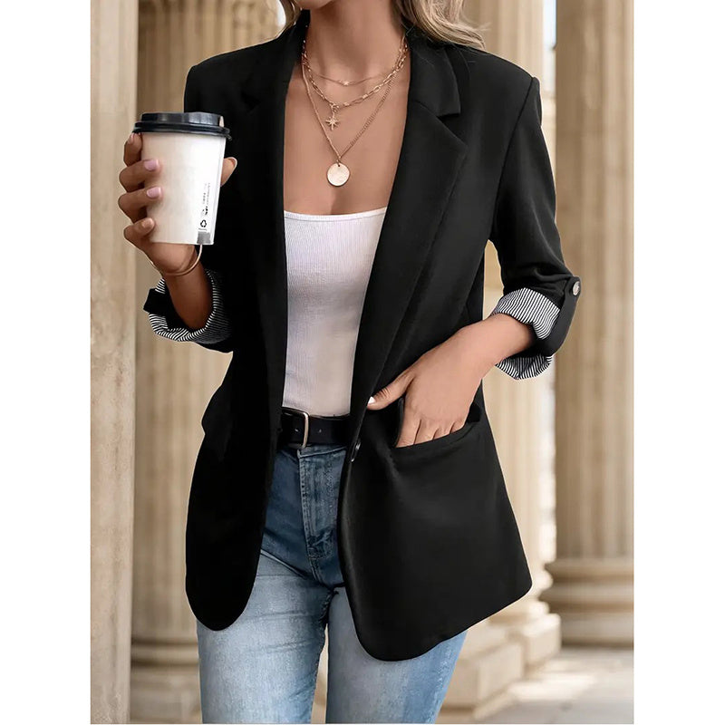 Women's Casual Blazers Open Front Long Sleeve