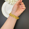 Gold Carven Design Starry Bracelet