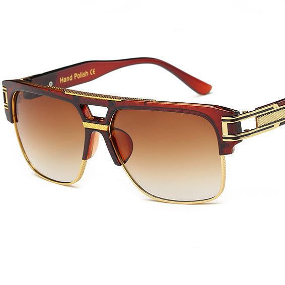 Men And Women Square Retro Colorful Reflective Sunglasses