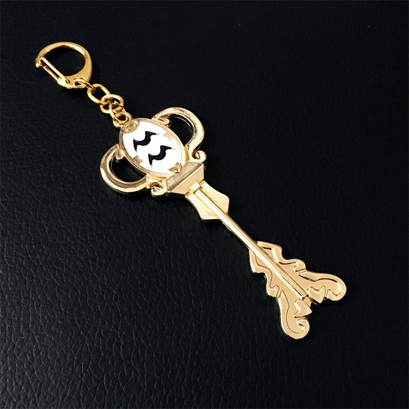 Creative Fashion Twelve Constellation Modeling Alloy Key Ring