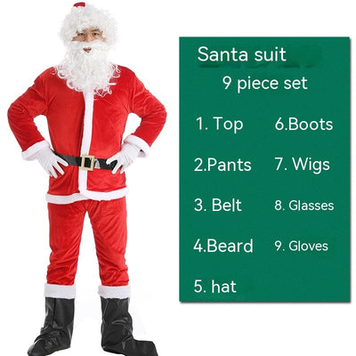 Christmas Costume Men's And Women's Clothing Full Set