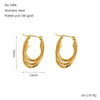 Love Butterfly Multi-layer Line Irregular Ear Studs
