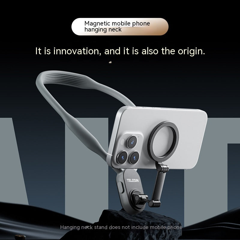 Silicone Phone Magnetic Neck Mount Quick Release Hold For Phone