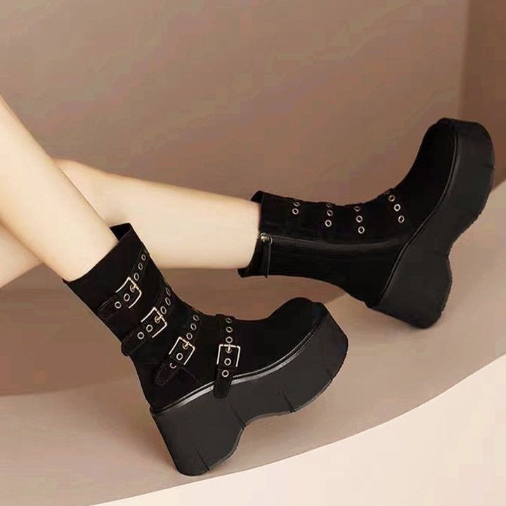 Platform Wedge Booties Women