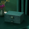 3 Layer Grey Jewellery Box Organizer Rings Necklaces Jewellry Storage Case Box