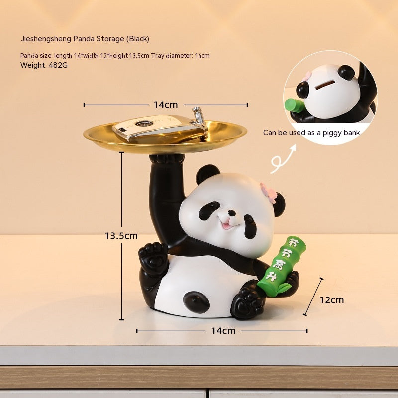 Panda Home Entrance Cabinet Key Storage Ornaments