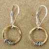 Simple Golden  Hanging Earrings