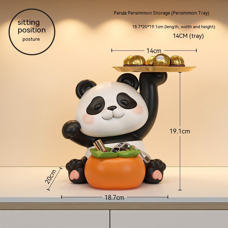 Panda Home Entrance Cabinet Key Storage Ornaments