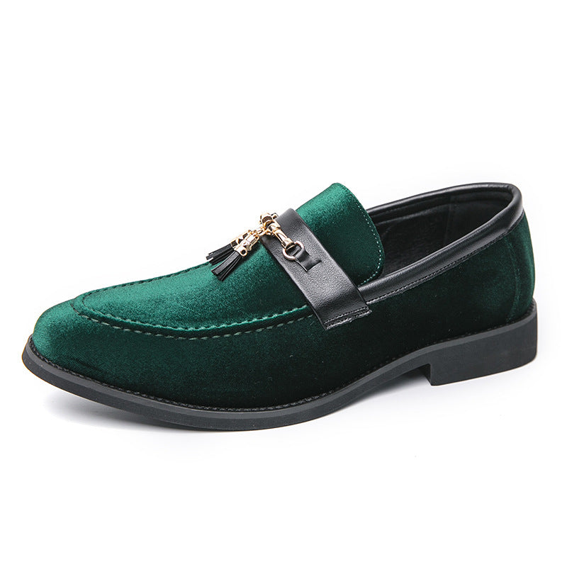 Loafers Solid Color Fringed Leather Shoes