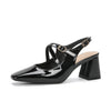 Women's French Square Toe Mary Jane Shoes