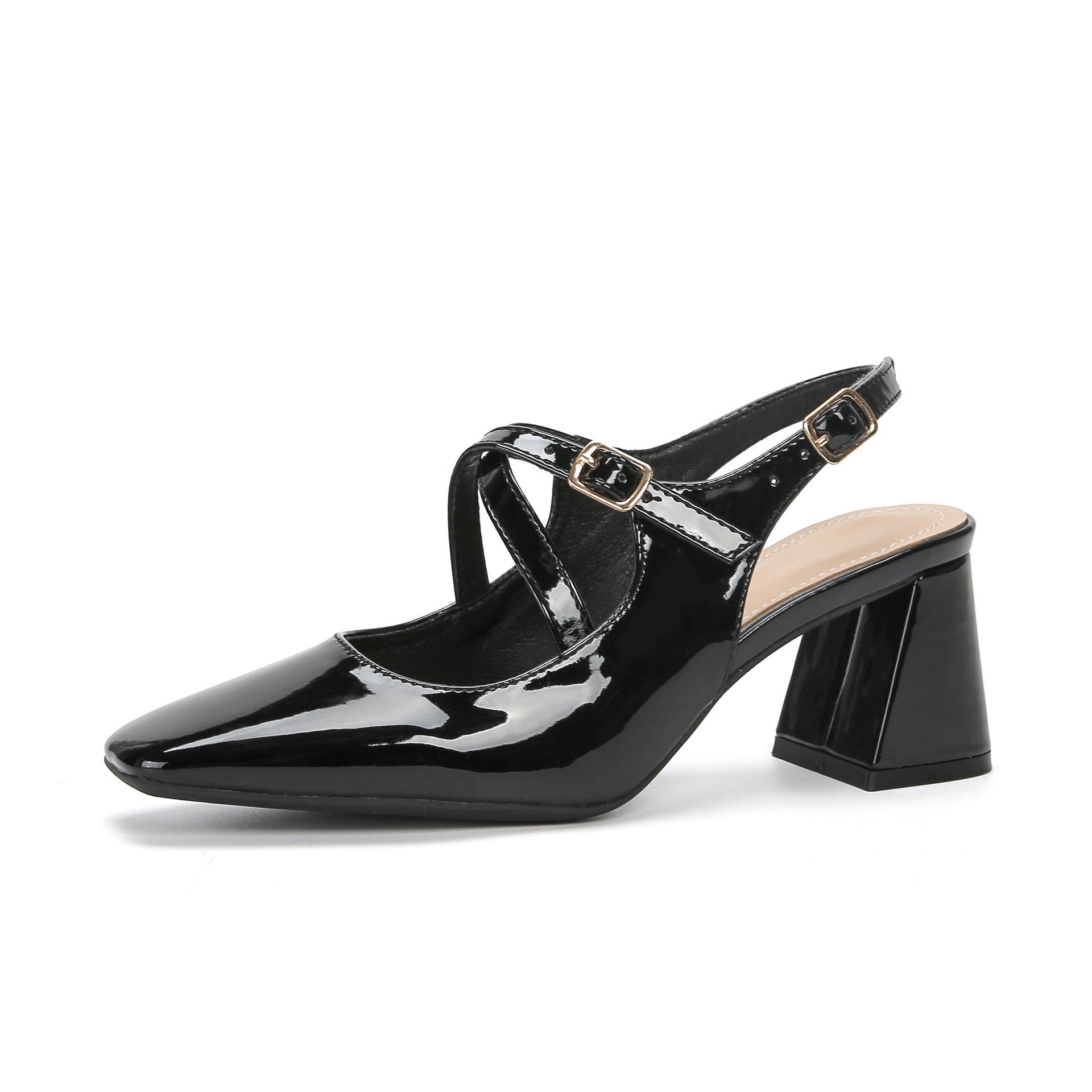 Women's French Square Toe Mary Jane Shoes
