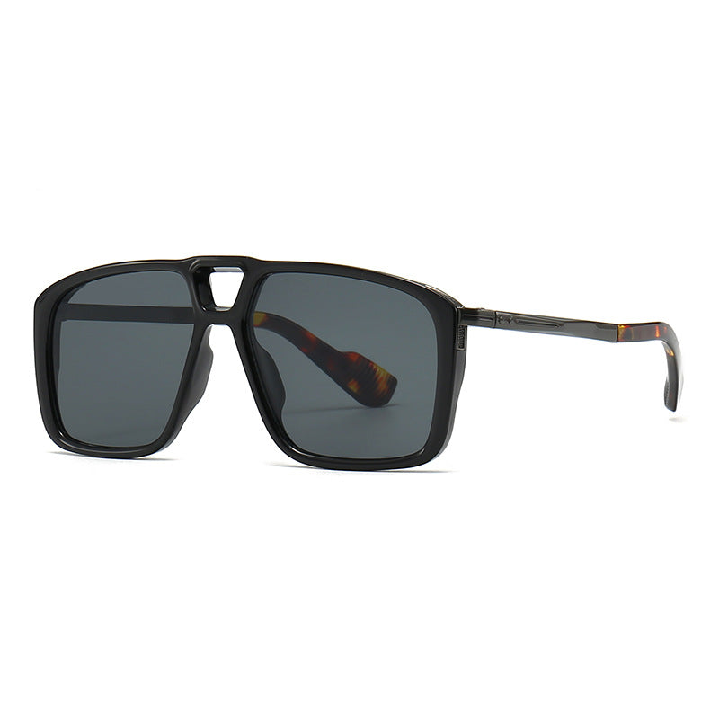 Men's Retro Double Square Sunglasses