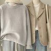 Retro Dark Green Sweater For Women Autumn And Winter Loose