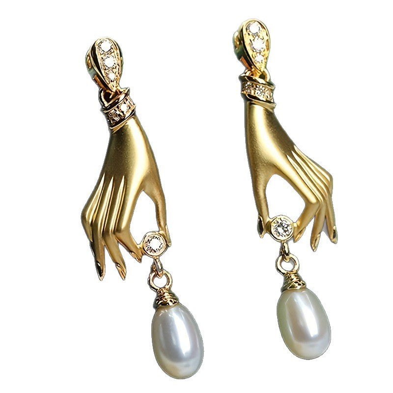 Pearl Pendant Earrings