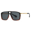 Men's Retro Double Square Sunglasses