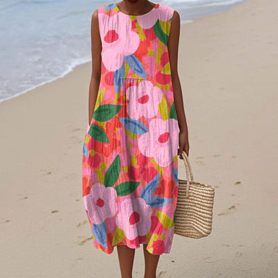 Sleeveless Shirt Dress