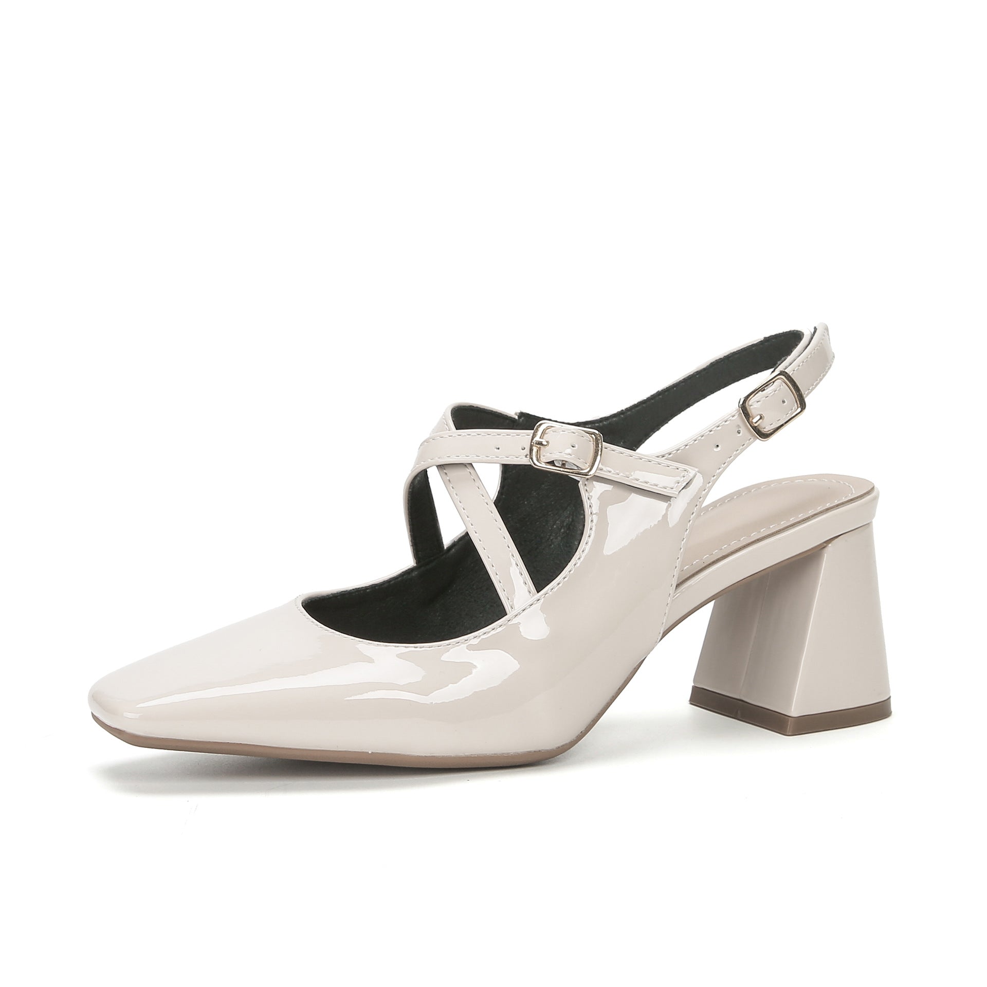 Women's French Square Toe Mary Jane Shoes